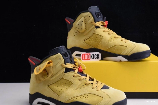 Rep TBkick YELLOW JORDAN 6 SCOTT AIR CN1084-300 X TRAVIS 0728